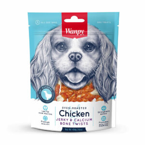 Wanpy-Chicken-Jerky-&-Calcium-Bone-Twists-Dog-Treats-100g