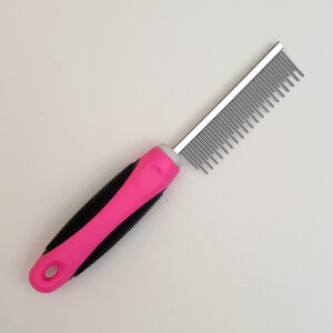 pet-stainless-steel-grooming-comb-one-side-with-handle