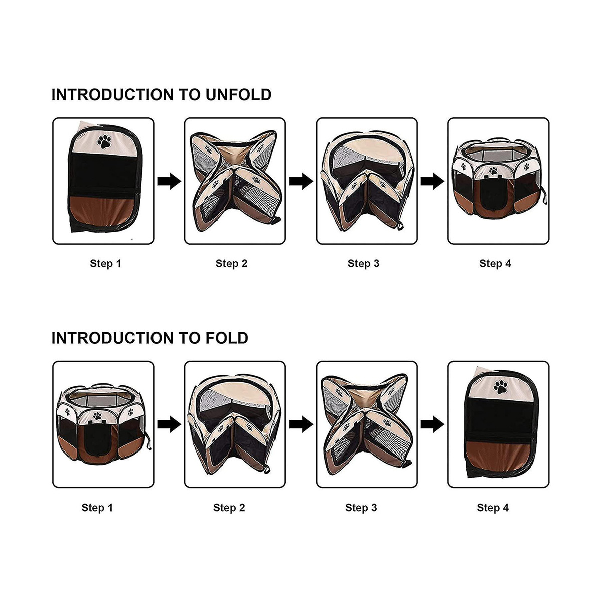 playpen-pet-kennel-foldable-tent-brown