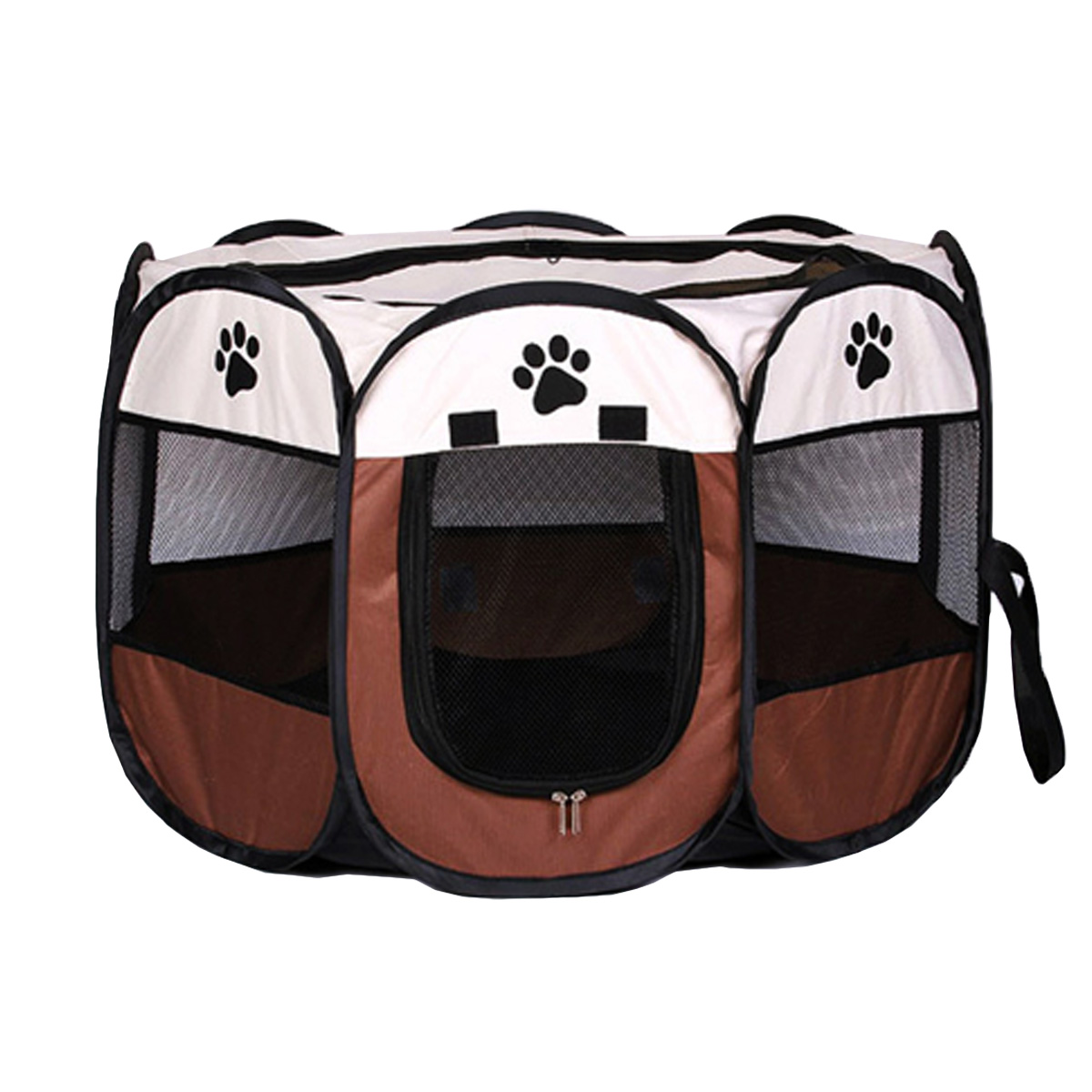 playpen-pet-kennel-foldable-tent-brown