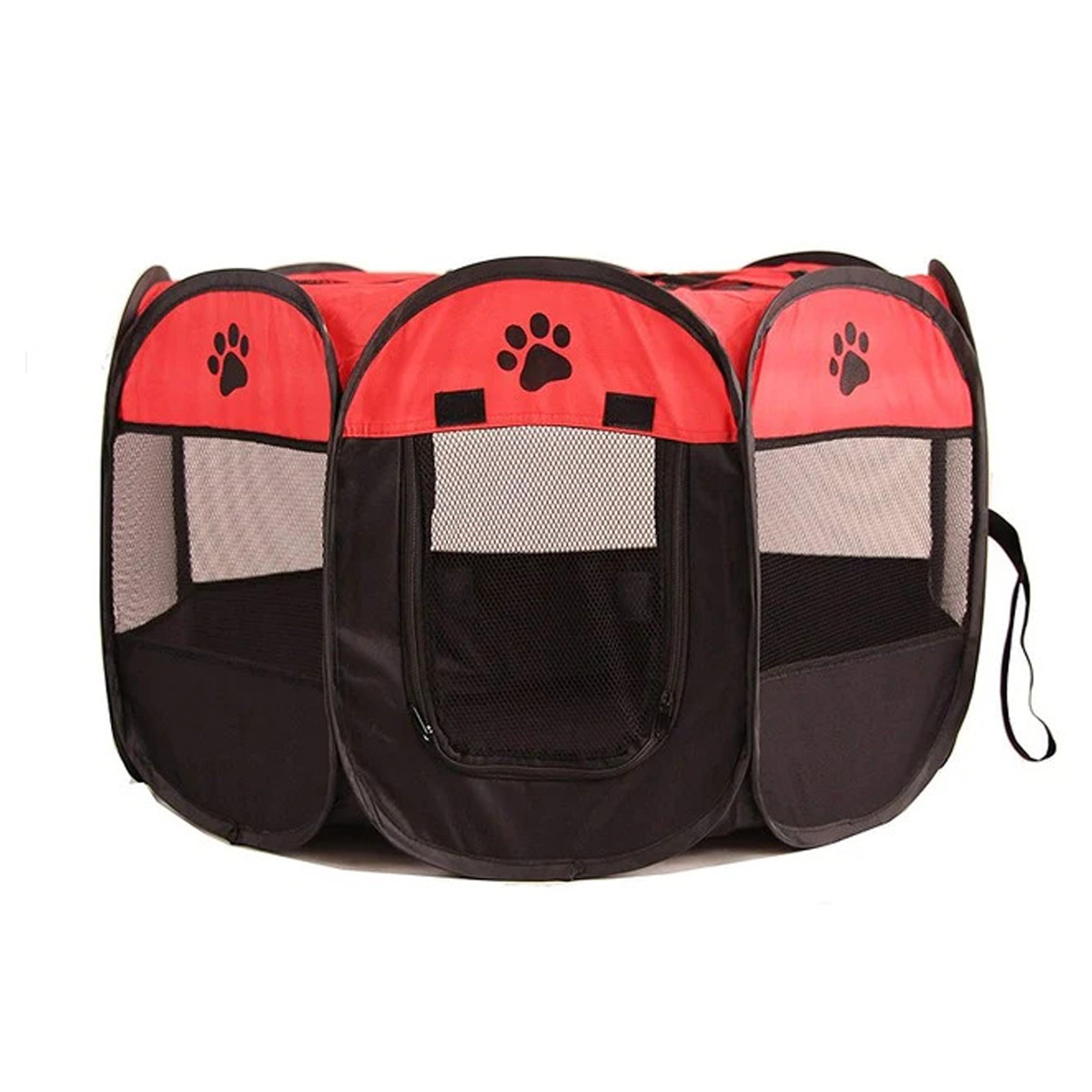 playpen-pet-kennel-foldable-tent-red