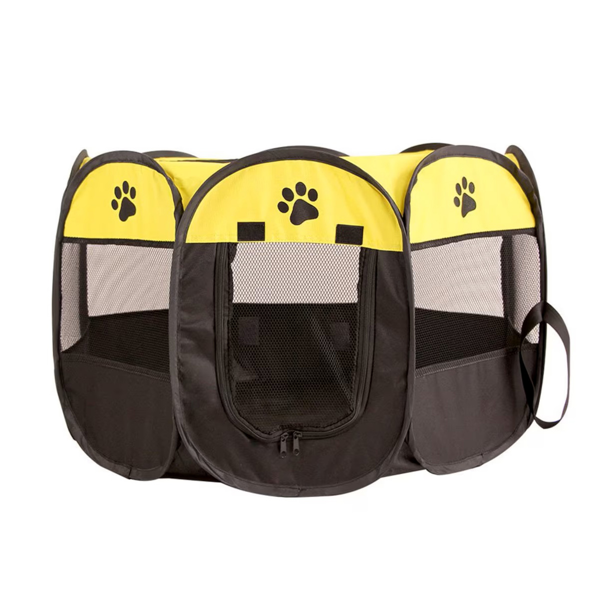 playpen-pet-kennel-foldable-tent-yellow