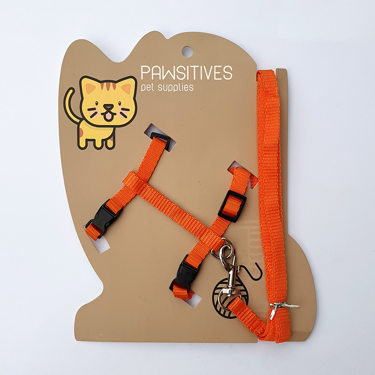 cat-harness-nylon-plain-orange