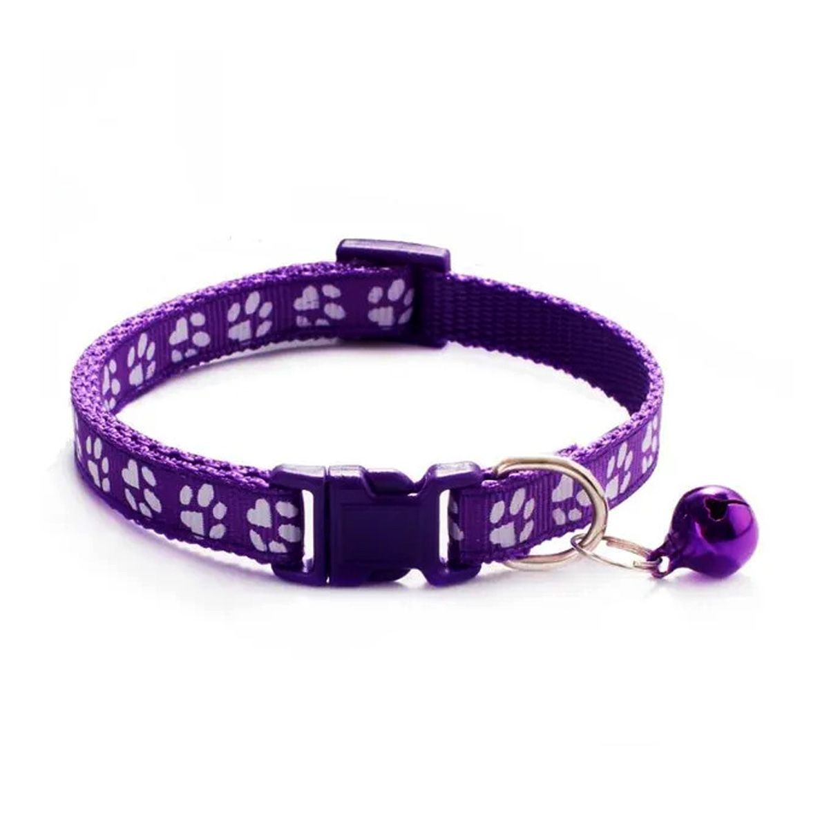 pet-cat-collar-footprint-with-bell-for-cats-and-dogs-dark-purple