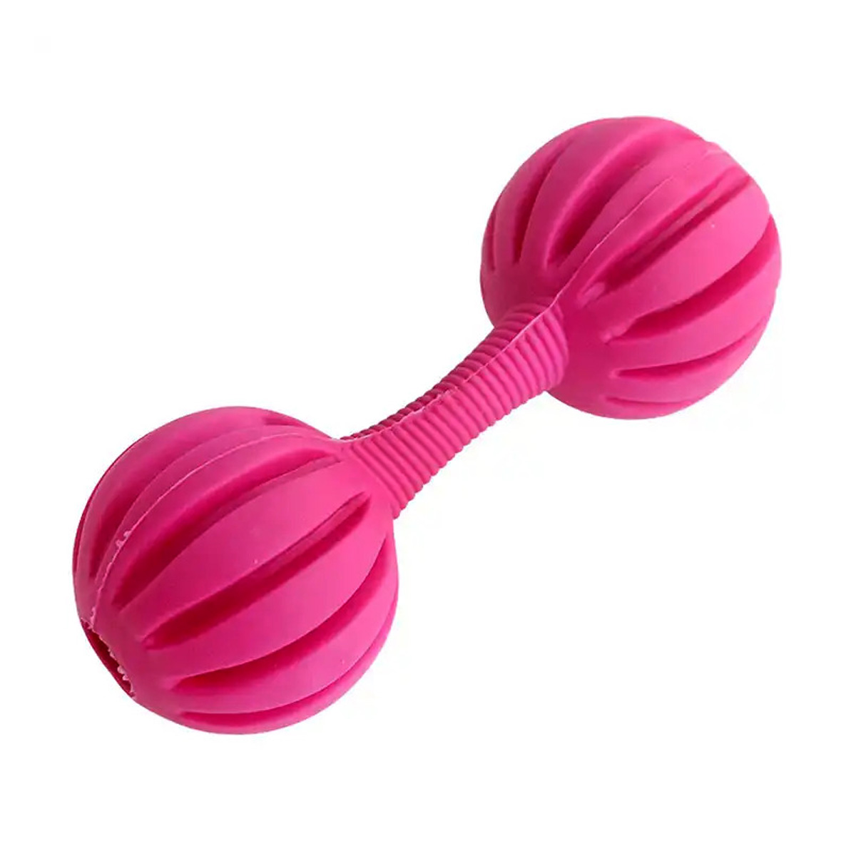 dog-teether-chewing-rubber-dumbbell-toy-pink